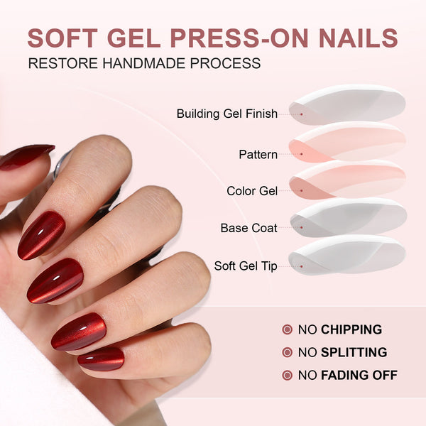 Gel Press On Nails 16 Sizes-32 Pcs Kit X004VMIXVH
