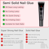 Semi-solid glue New Upgrade Super Strong Quick drying with remover kit for nails