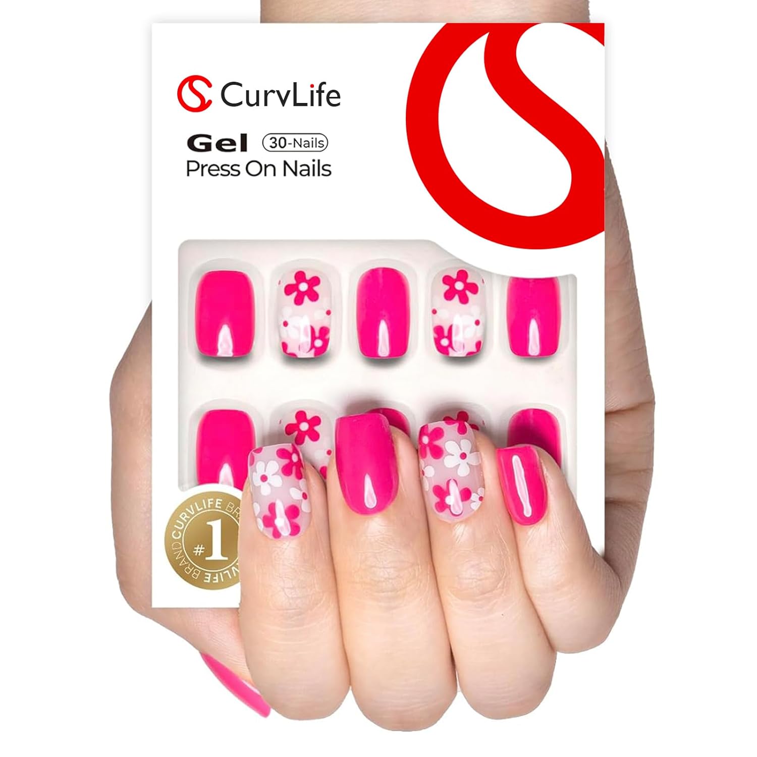 Vibrant Pink – S Squoval