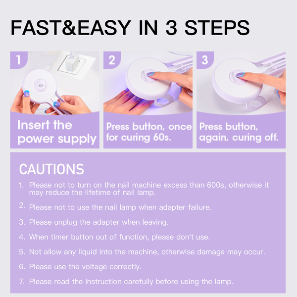 Tragbare UV-Nagelhärtungslampe