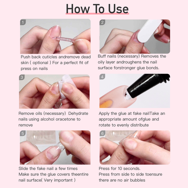 Semi-solid glue New Upgrade Super Strong Quick drying with remover kit for nails