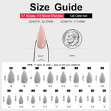 Ruby Glass - L Cat Claw nail