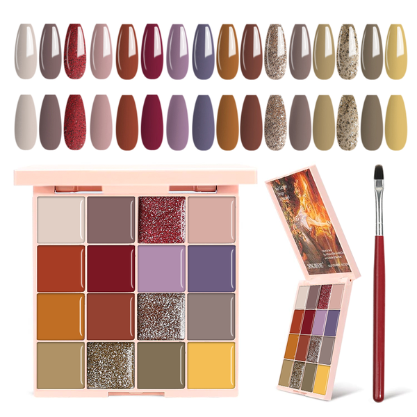 16 Colors Solid Nails Gel CL10