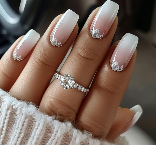 24 Stück/Set Press-On-Nägel CZ462-B7