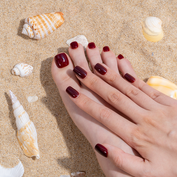 32 Pcs-16 Sizes Kit Press On Toe nails X004NG53Q9