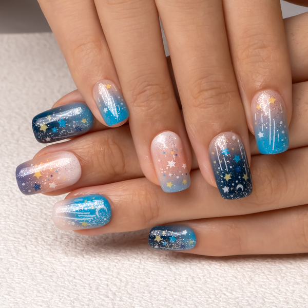 Gel-Press-On-Nägel, 16 Größen, 32-teiliges Set, X004MHLCDR