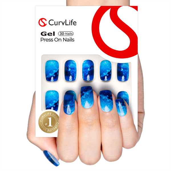 Gel Press On Nails 16 Sizes-32 Pcs Kit X004O2YY03