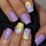 Lilac Floral – S Squoval