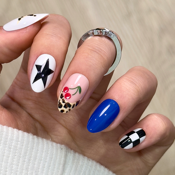 15 Größen - 30 Stück Acryl-Press-On-Nägel XNFS215