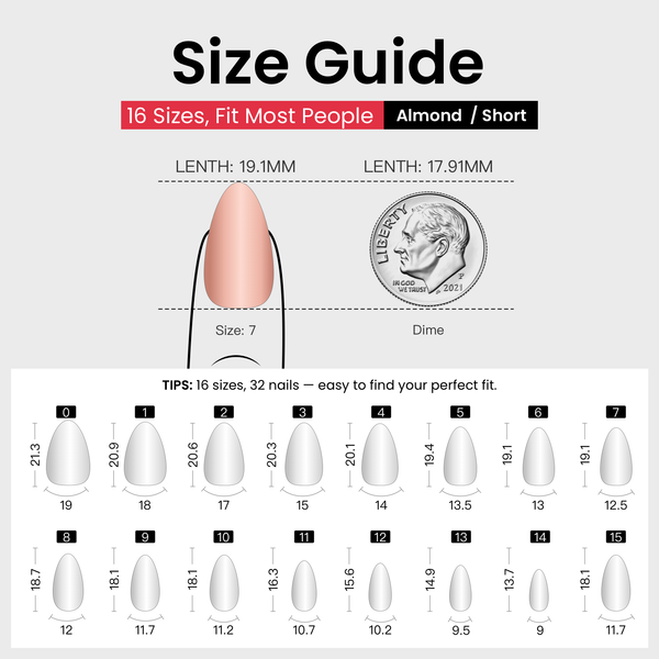 Wöchentliche Angebote Gel Press On Nails 16 Größen - 32-teiliges Set X004LQGTZ5