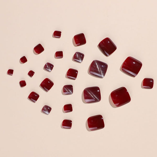 Wochenangebote Press On Zehennägel Set 24 Stück/Set XNT087