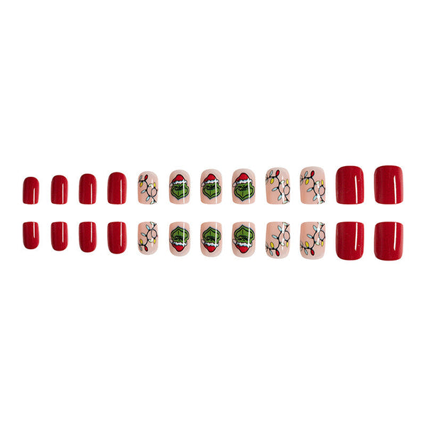 15 Größen - 30 Stück Acryl-Press-On-Nägel C212