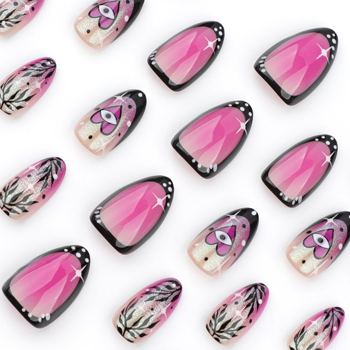 24pcs Set Press On Nails JP3612 CurvLife 24pcs-set-press-on-nails-jp3612-curvlife