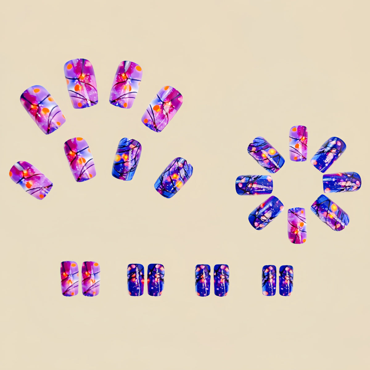 Nail Art Ideas Coffin Green Medium Glossy Press On Nails CurvLife