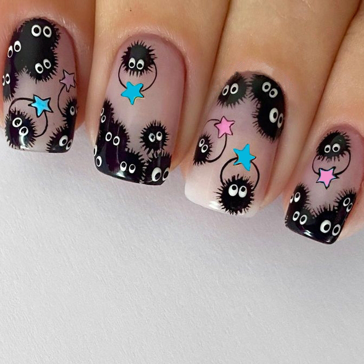 Nail Art Ideas Squoval Black Medium Glossy Press On Nails CurvLife nail-art-ideas-squoval-black-medium-glossy-press-on-nails-curvlife
