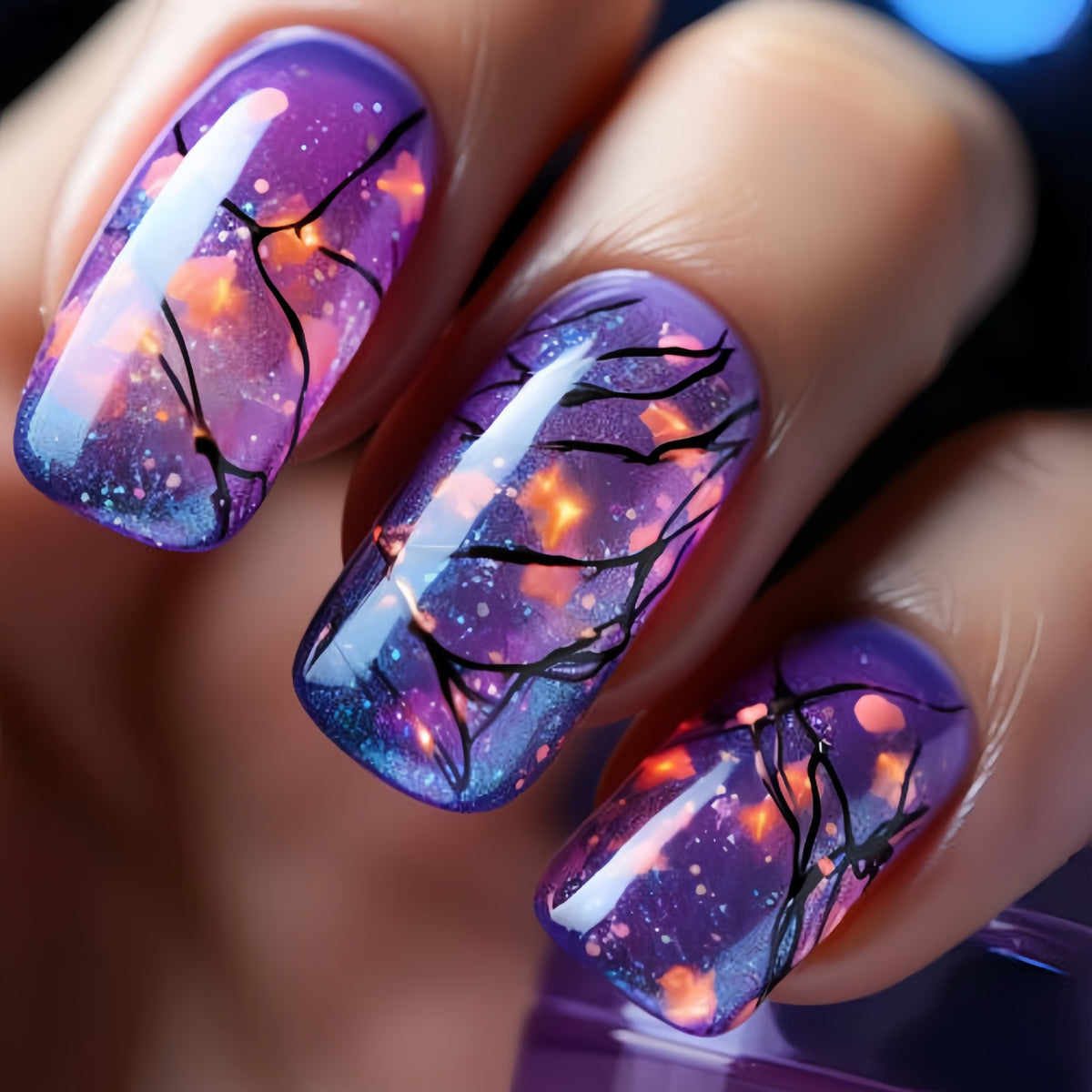 Nail Art Ideas Coffin Green Medium Glossy Press On Nails CurvLife