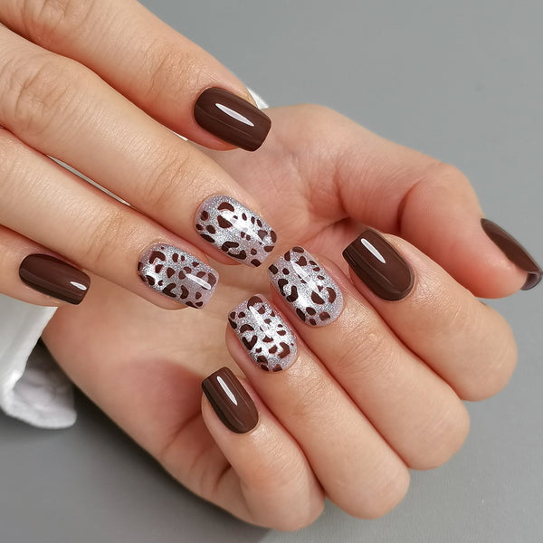 24 Stück/Set Press-On-Nägel YS391