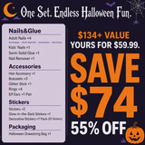 Halloween Press-On Nail Kit