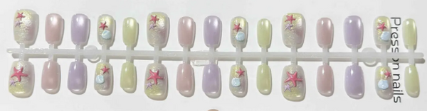 24 Stück/Set zum Aufdrücken von Nägeln W1669