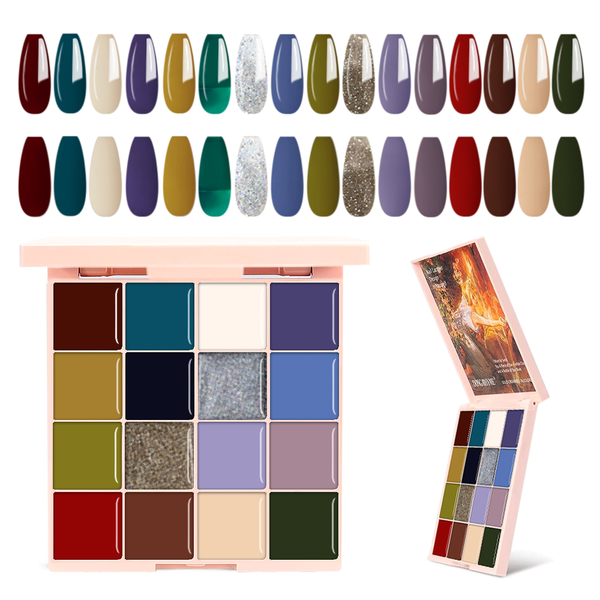 16 Farben Solides Nagelgel-Set7
