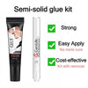 Semi-solid glue New Upgrade Super Strong Quick drying with remover kit for nails
