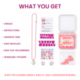 Kids Strawberry Sprinkle - Squoval