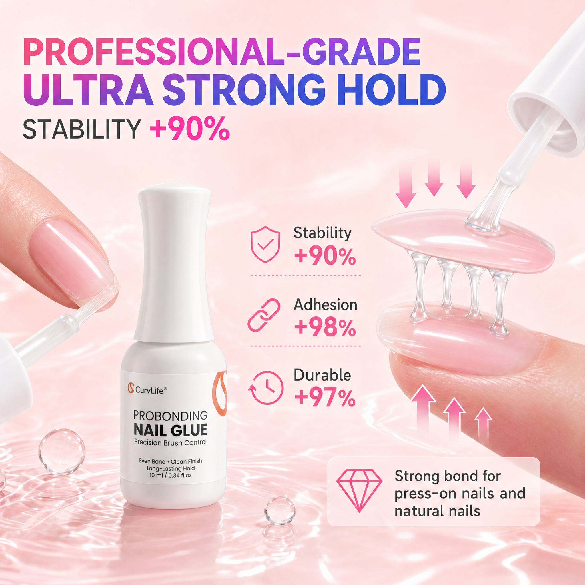 Brush-On Nail Glue