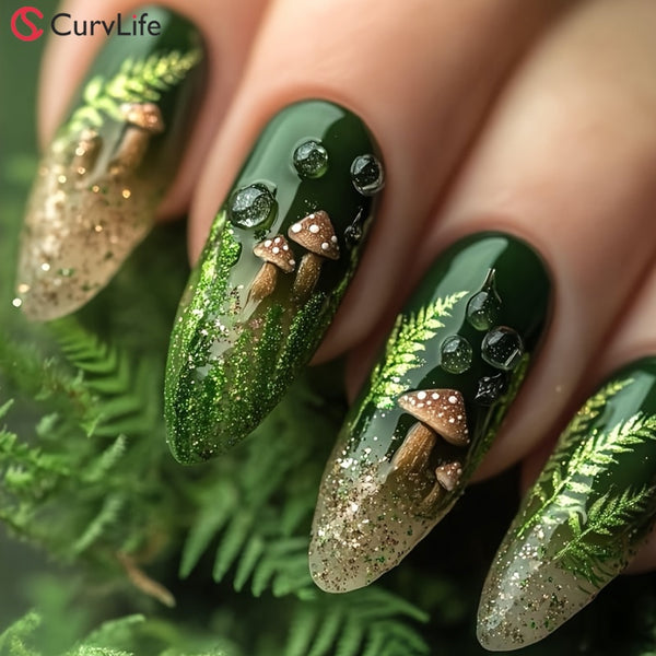 Gel-Press-On-Nägel, 16 Größen, 32-teiliges Set, X004LBN44T