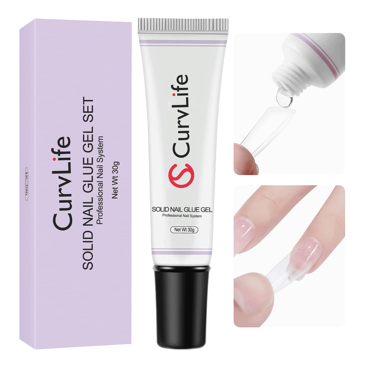 30g Toothpaste Solid Nail Glue Gel for Acrylic Nails Long Lasting-30g –  CurvLife