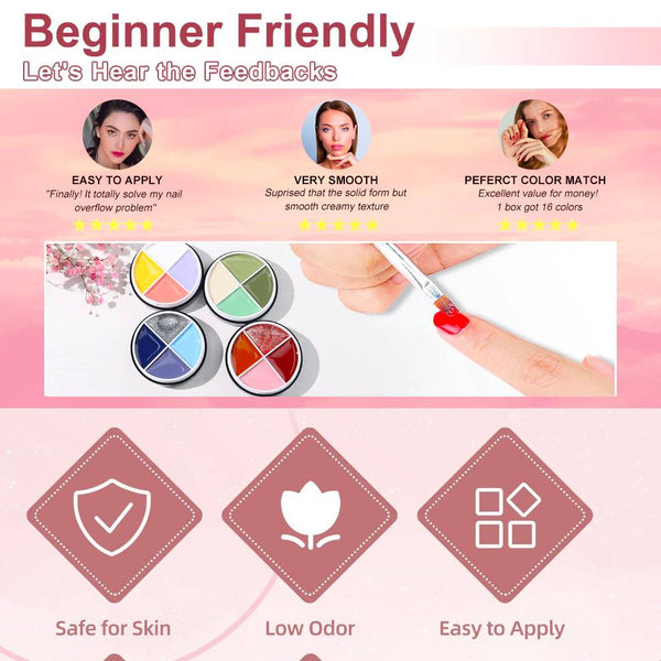 3 Farben Solides Nagelgel M-02