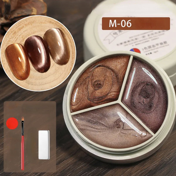 3 Farben Solides Nagelgel M-06