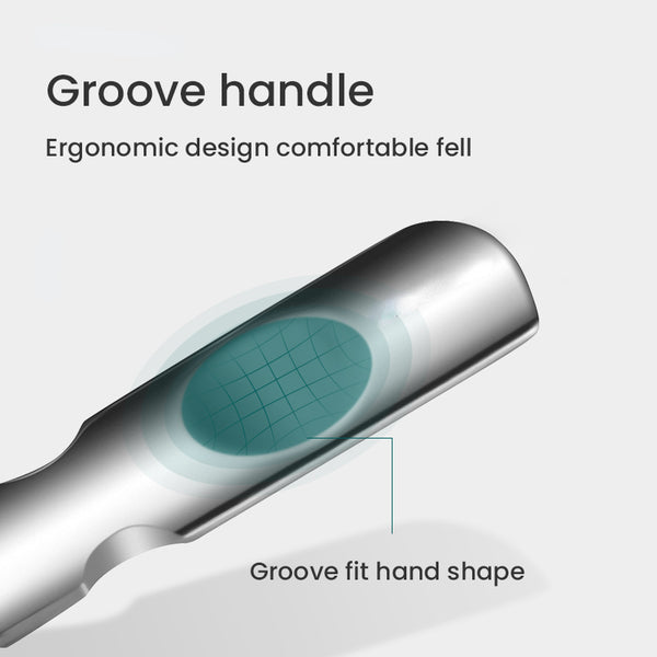 Doppelseitige Nagelfeilen aus Edelstahl für Maniküre und Pediküre, für professionelle Finger- und Zehennagelpflege