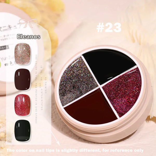 4 Colors Solid Nail Gel color23