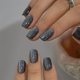 Gray Sparkle – S Squoval