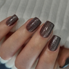 Charcoal Glitter – S Squoval