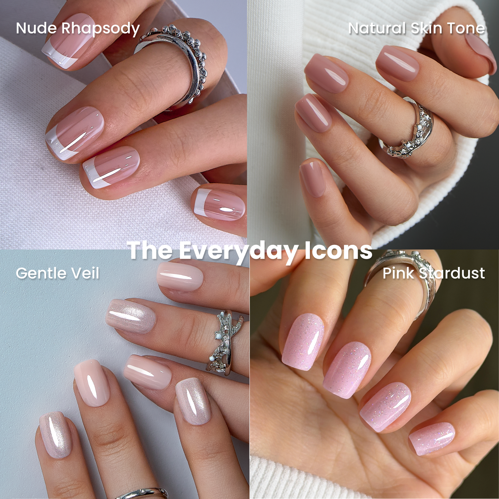Blushing Garden Collection-Short Squoval