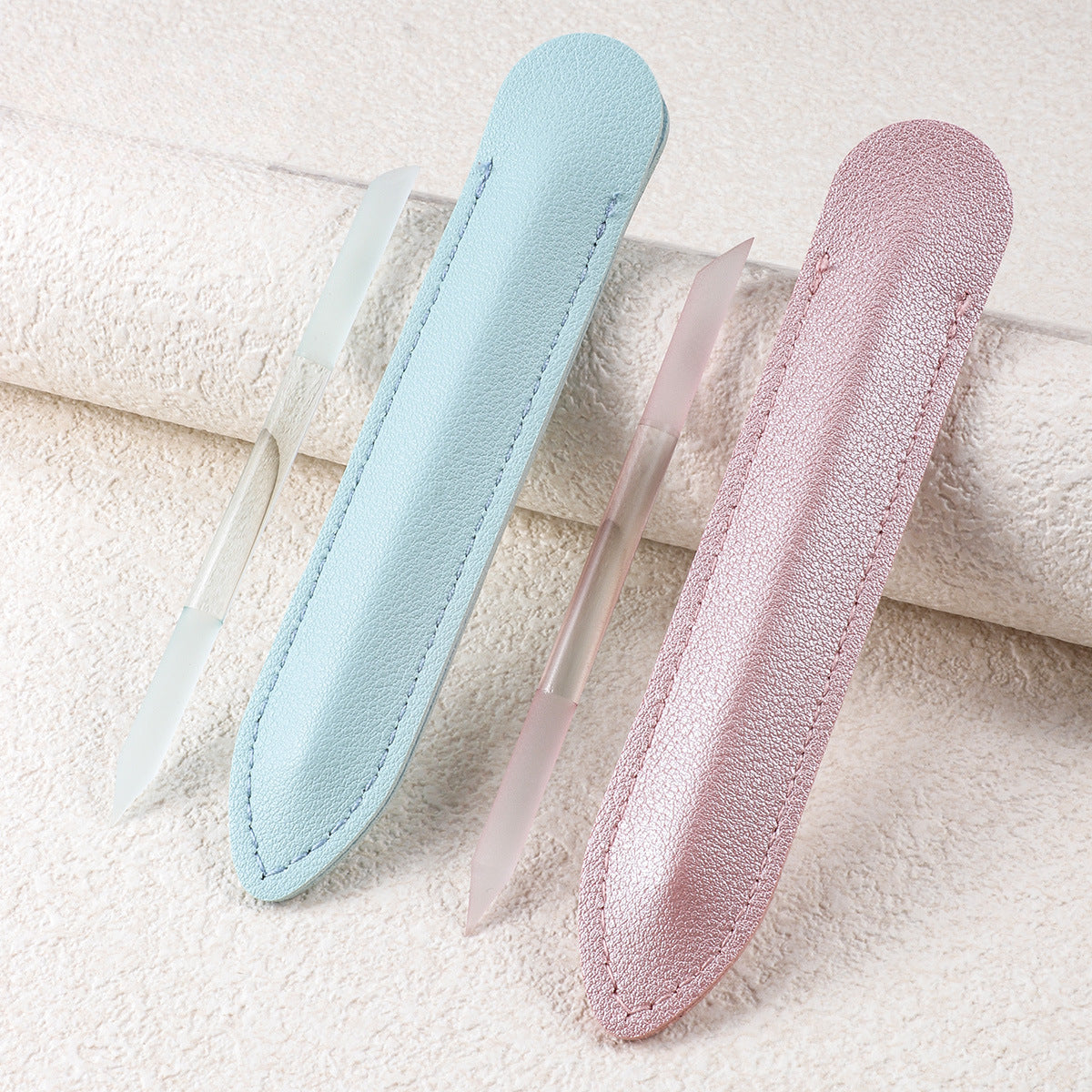 Glass Cuticle Pusher - Dual Ended Manicure Stick