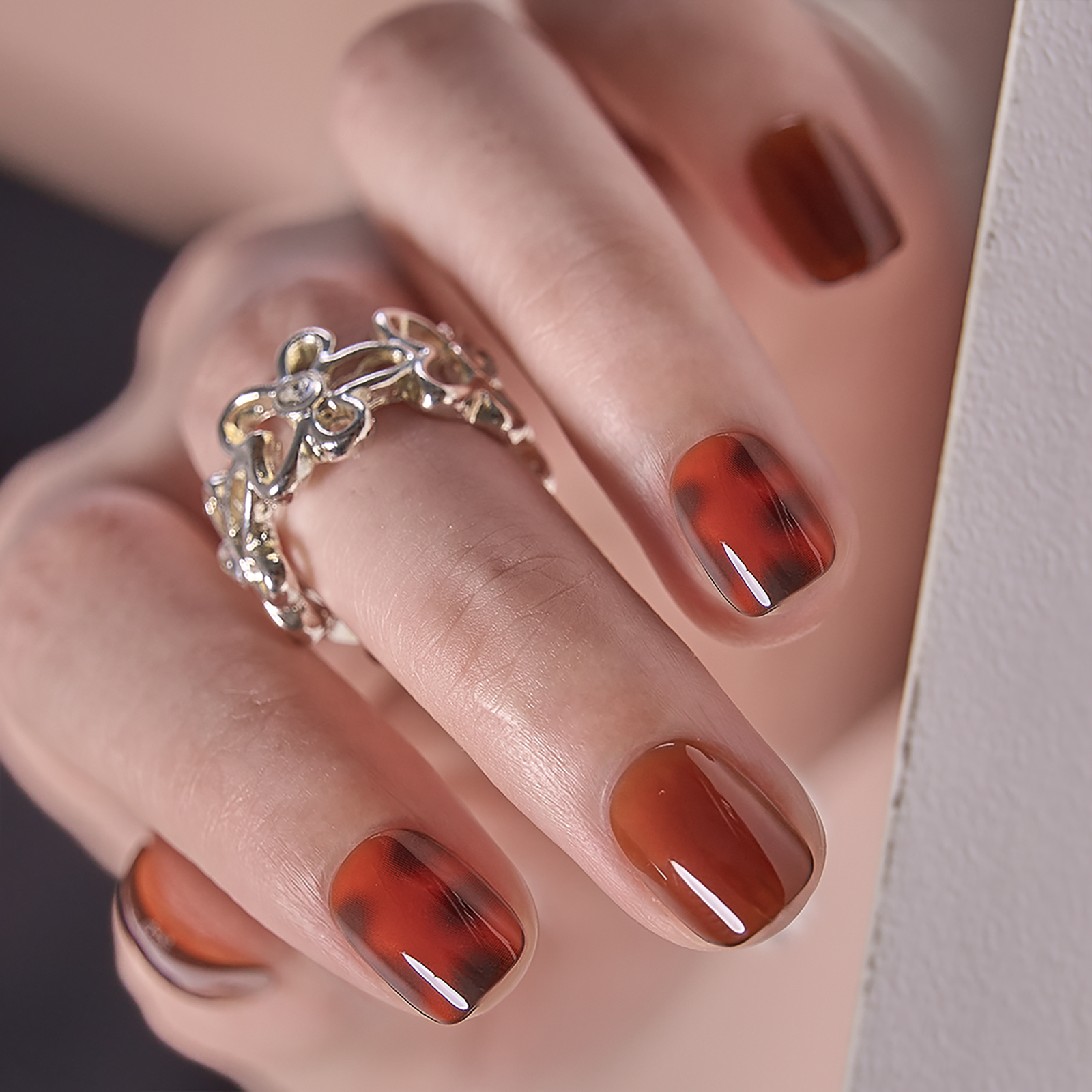 Jelly Glaze - Mocha Leopard - RS Squoval