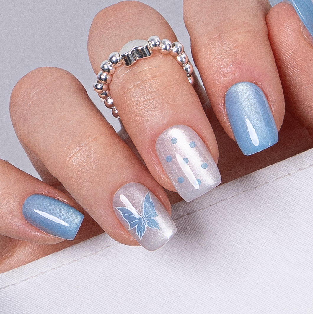 Blue Flutter – S Squoval