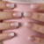 Pink and White – S Squoval
