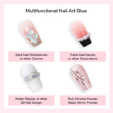 4 in 1 Nail Art Glue Rhinestones 3D Designs and Decorations