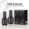 15 ml No Wipe Gel-Überlack und Basislack 