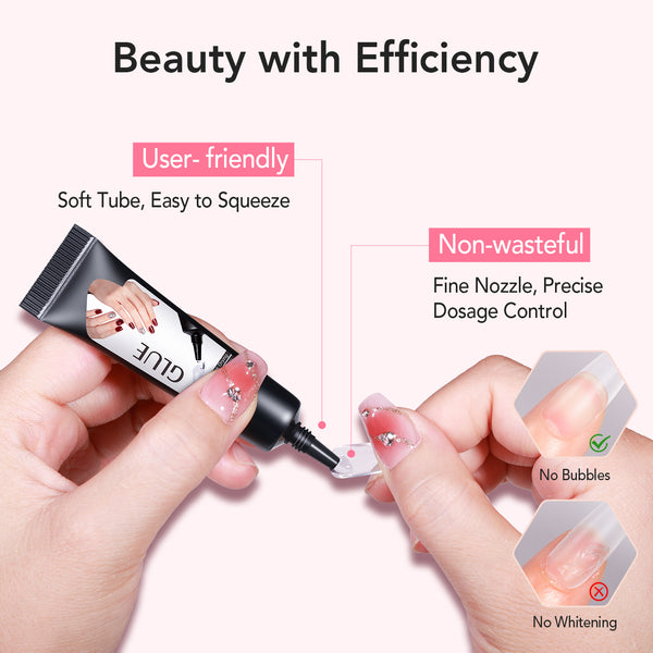 10g × 2pcs Semi-Solid Nail Glue Kit