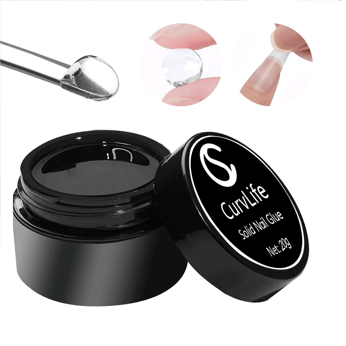 Solid Nail Gel Glue CurvLife