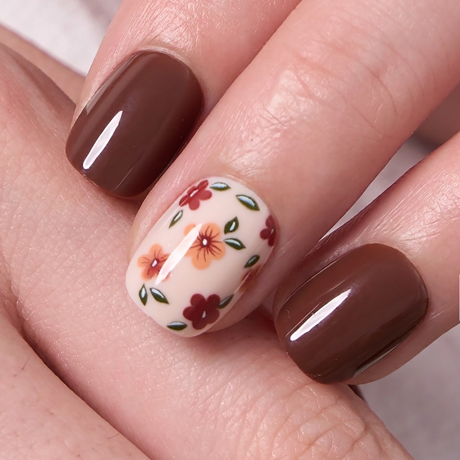 Mocha Flora - RS Squoval