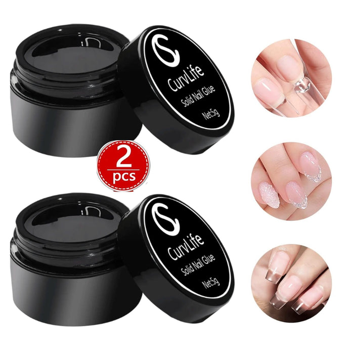 Solid Nail Gel Glue For Nail Tips and press on nail nail glue – CurvLife