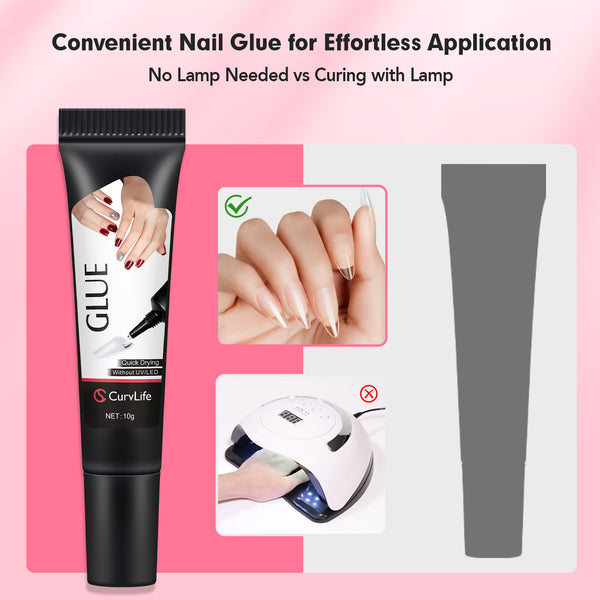 10g × 2pcs Semi-Solid Nail Glue Kit