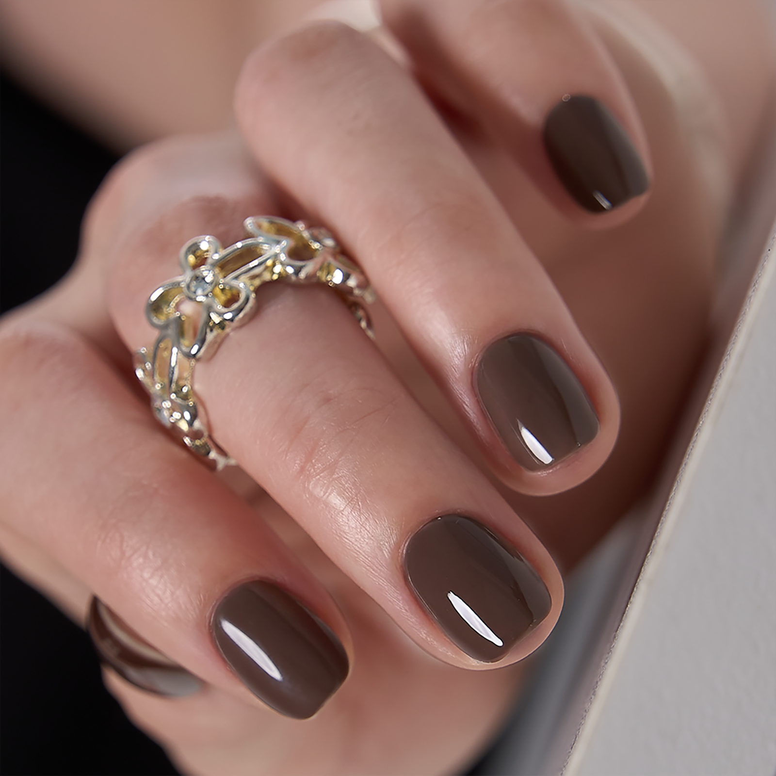 Umber Satin - RS Squoval