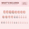 32 Pcs-16 Sizes Kit Press On Toe nails X004Q0B005
