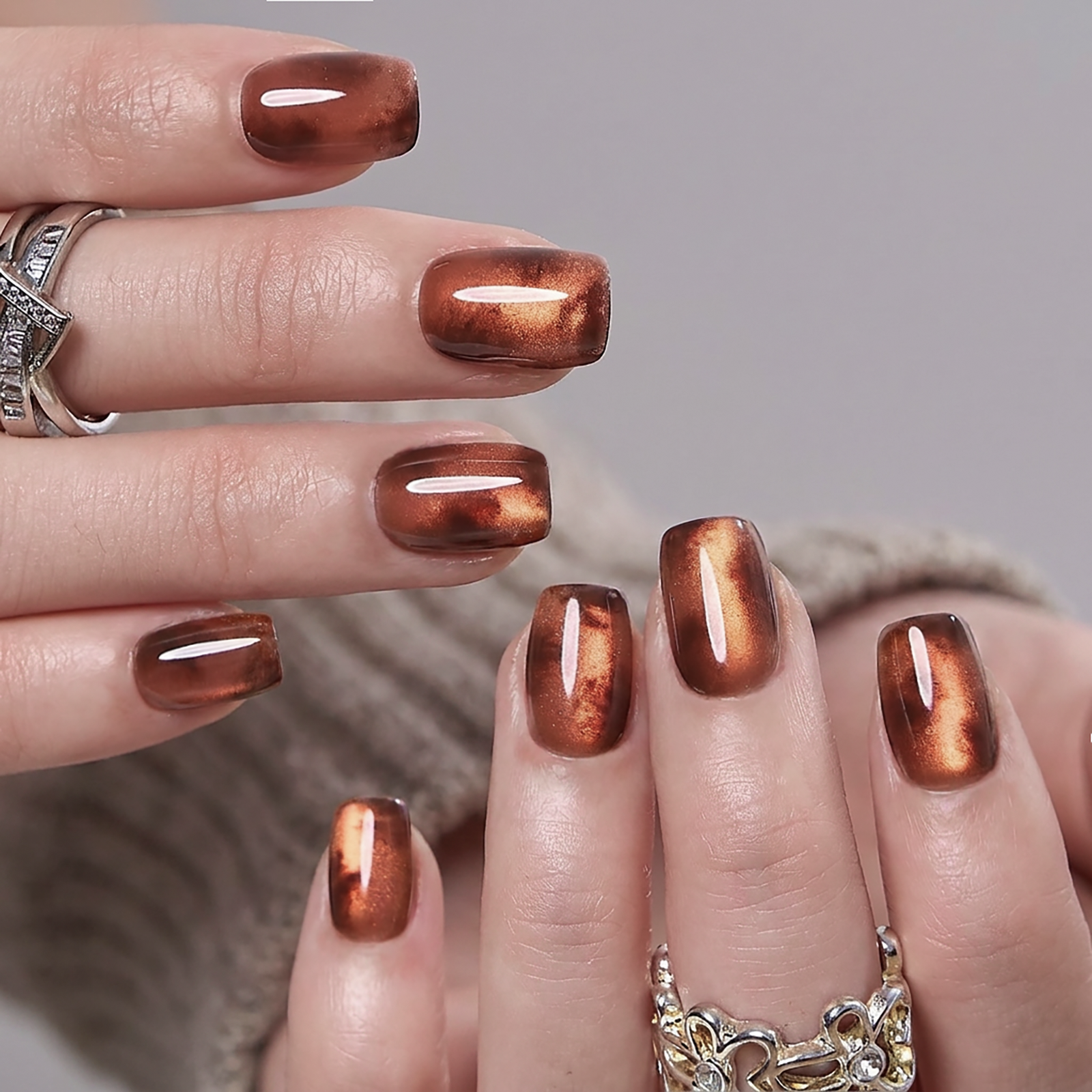 Mahogany Veil - S Squoval